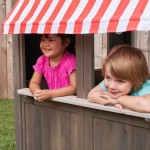 Casuta de joaca Costal Cottage Kidkraft - din lemn pentru copii in gradina 